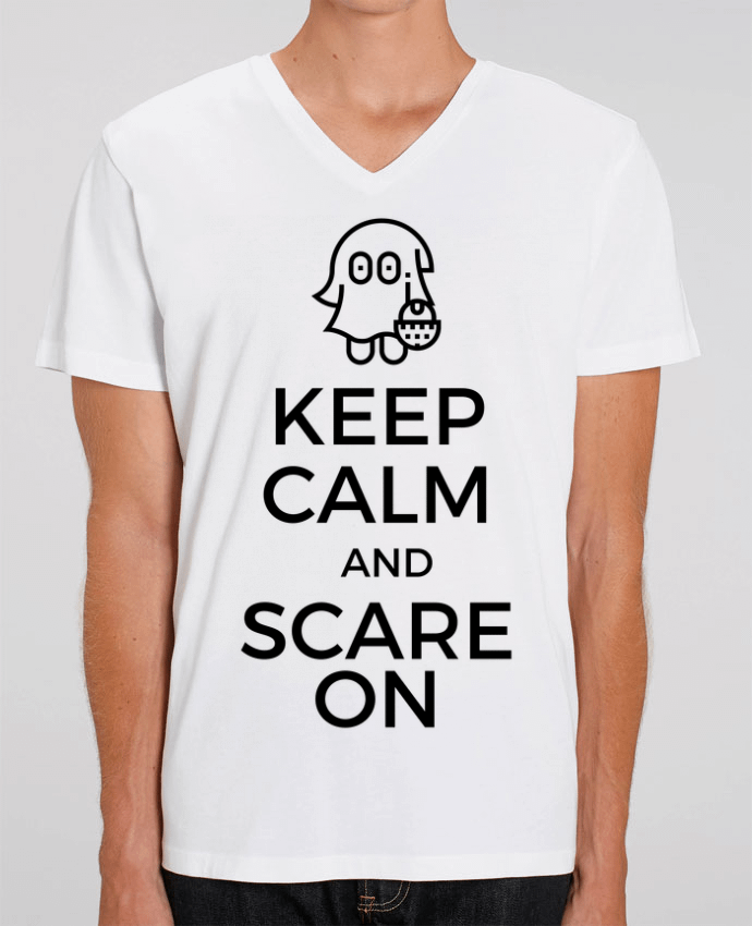 T-shirt homme Keep Calm and Scare on little Ghost par tunetoo