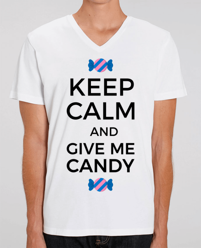 T-shirt homme Keep Calm and give me candy par tunetoo