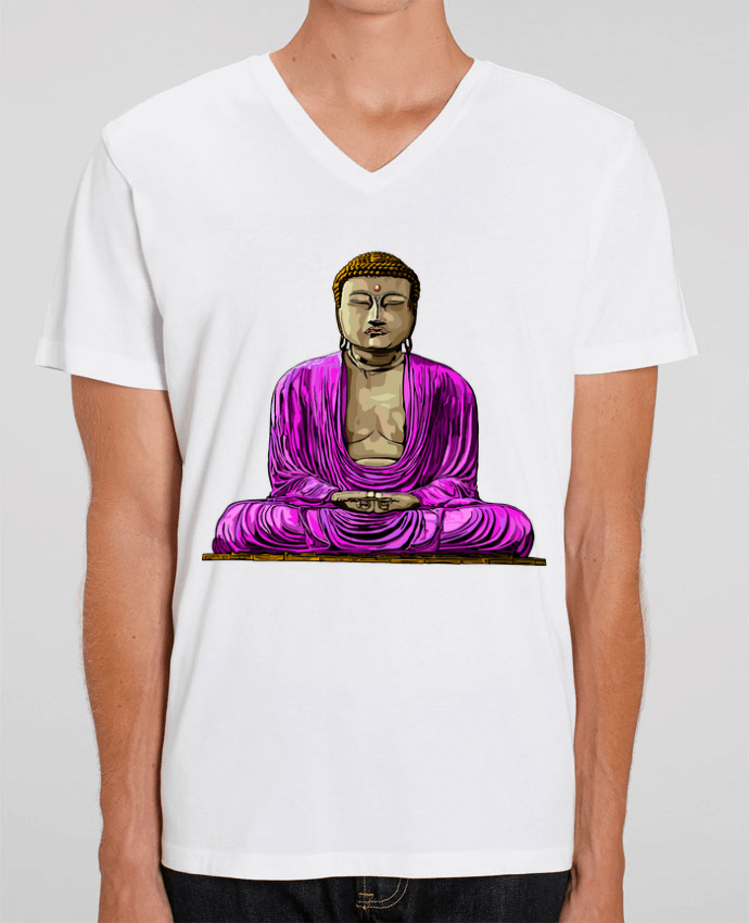 Tee Shirt Homme Col V Stanley PRESENTER Bouddha Pop by Numartis