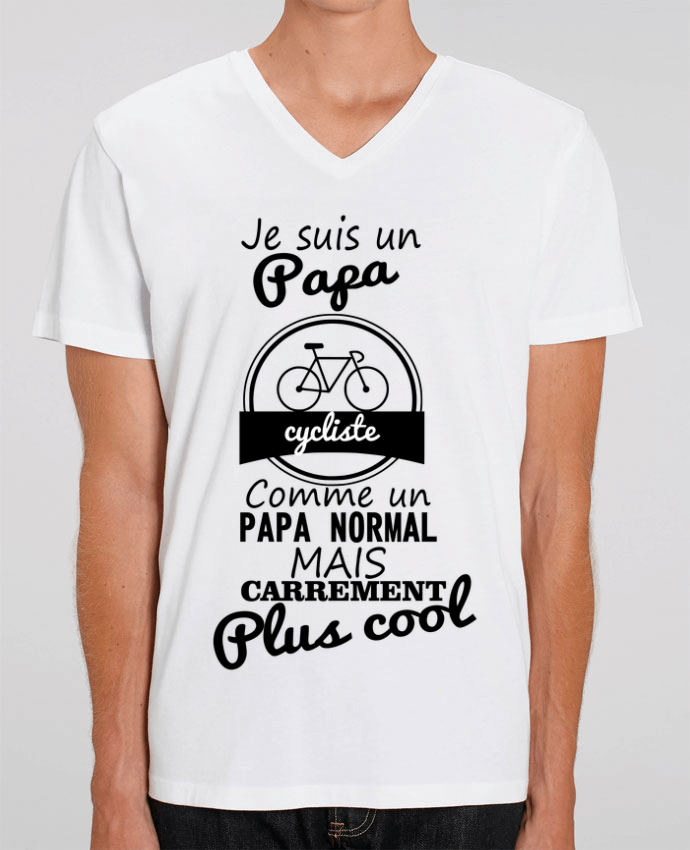 T-shirt homme Je suis un papa cycliste comme un papa normal mais carrément plus cool par Benichan