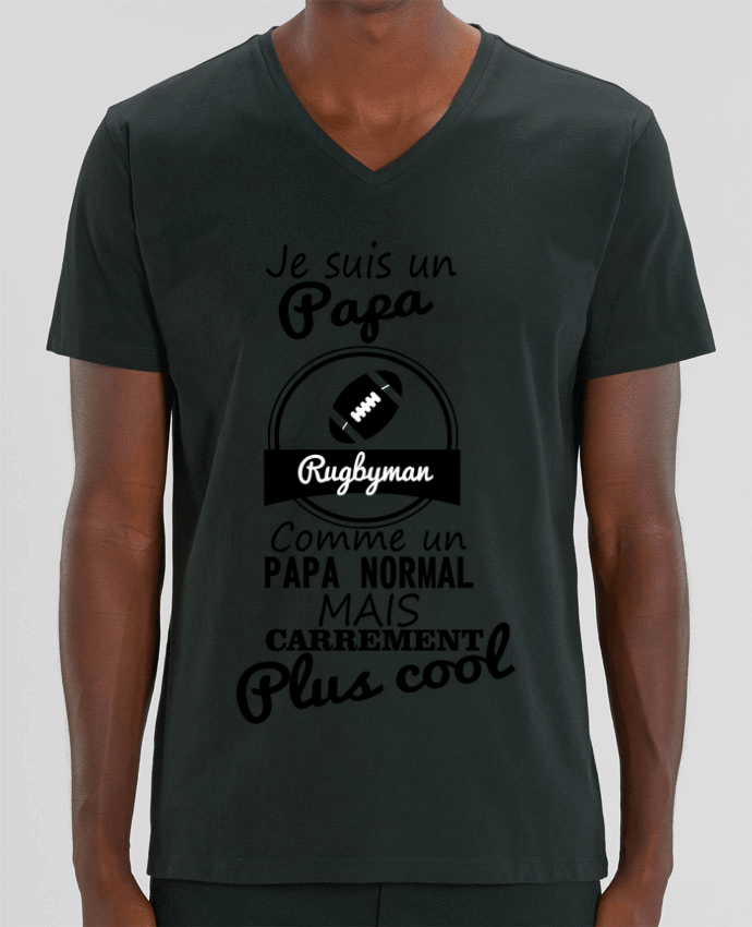 T-shirt homme Je suis un papa rugbyman comme un papa normal mais carrément plus cool par Benichan