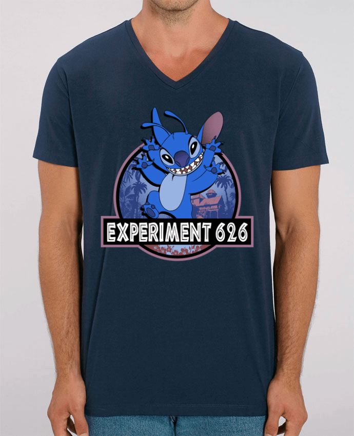 Men V-Neck T-shirt Stanley Presenter Experiment 626 by Kempo24