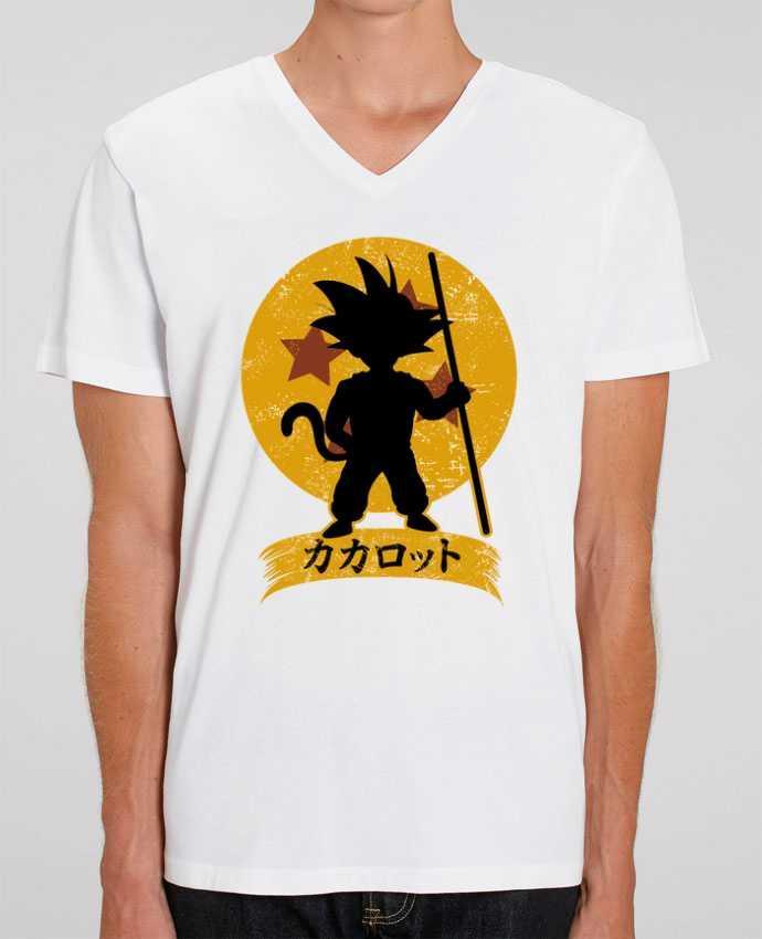 Men V-Neck T-shirt Stanley Presenter Kakarrot Crest by Kempo24