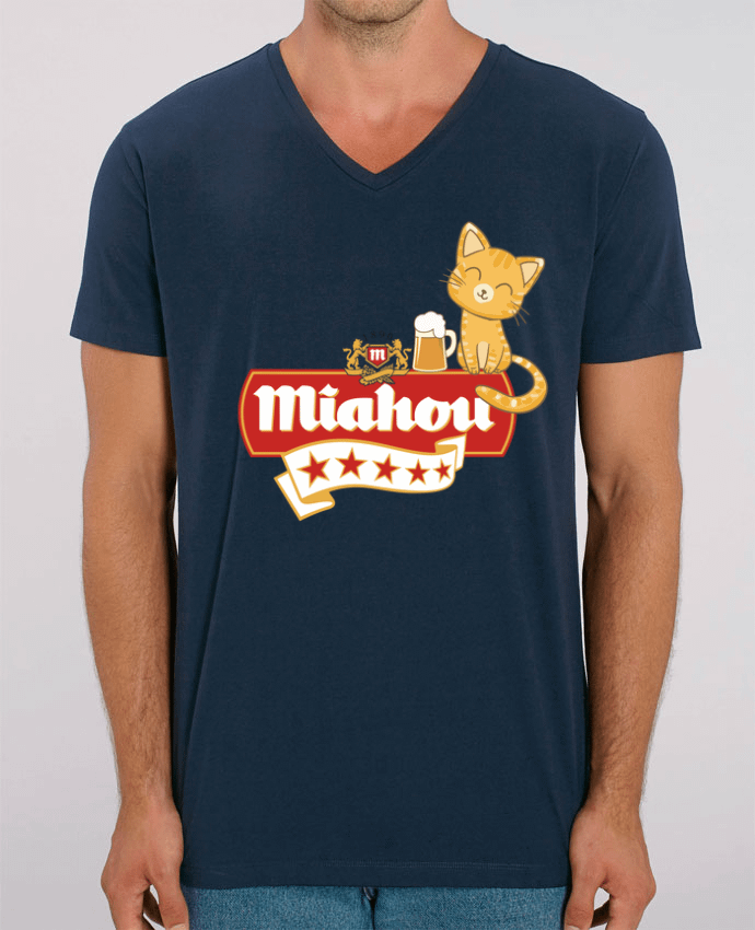 Tee Shirt Homme Col V Stanley PRESENTER Miahou by ParanoiaRecords