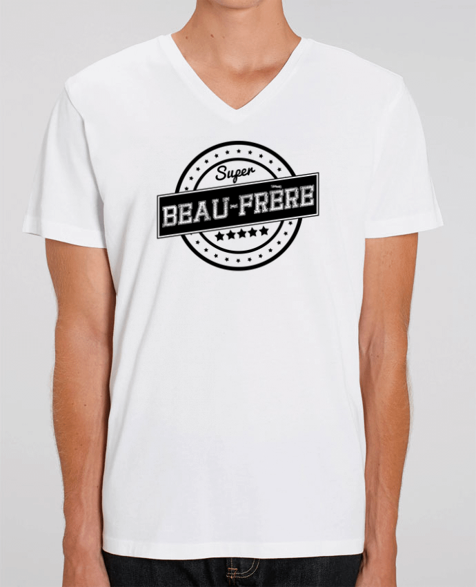 Tee Shirt Homme Col V Stanley PRESENTER Super beau-frère by justsayin