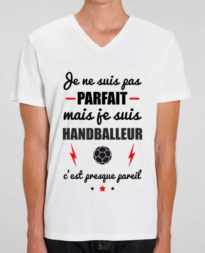 T-shirt homme Je ne suis pas parfait mais je suis handballeur c'est presque pareil par Benichan