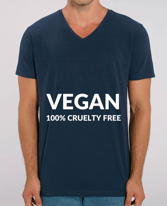 Men V-Neck T-shirt Stanley Presenter Vegan 100% cruelty free by Bichette