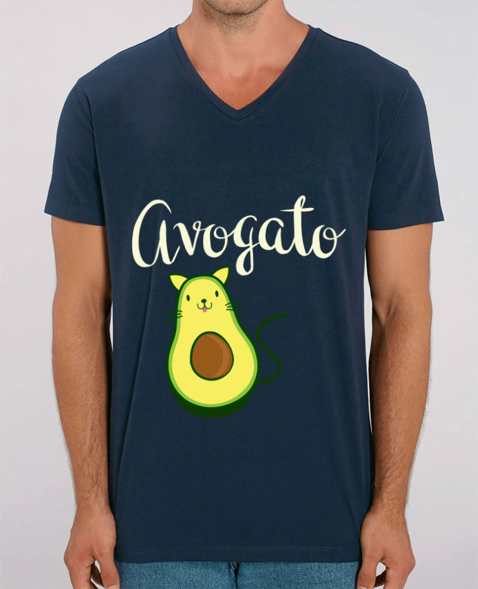 Men V-Neck T-shirt Stanley Presenter Avogato by Bichette