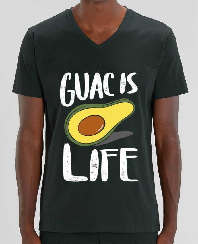 Men V-Neck T-shirt Stanley Presenter Guac is life by Bichette