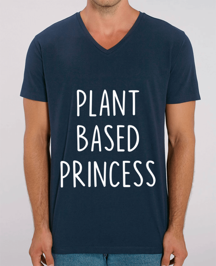 Tee Shirt Homme Col V Stanley PRESENTER Plant based princess by Bichette