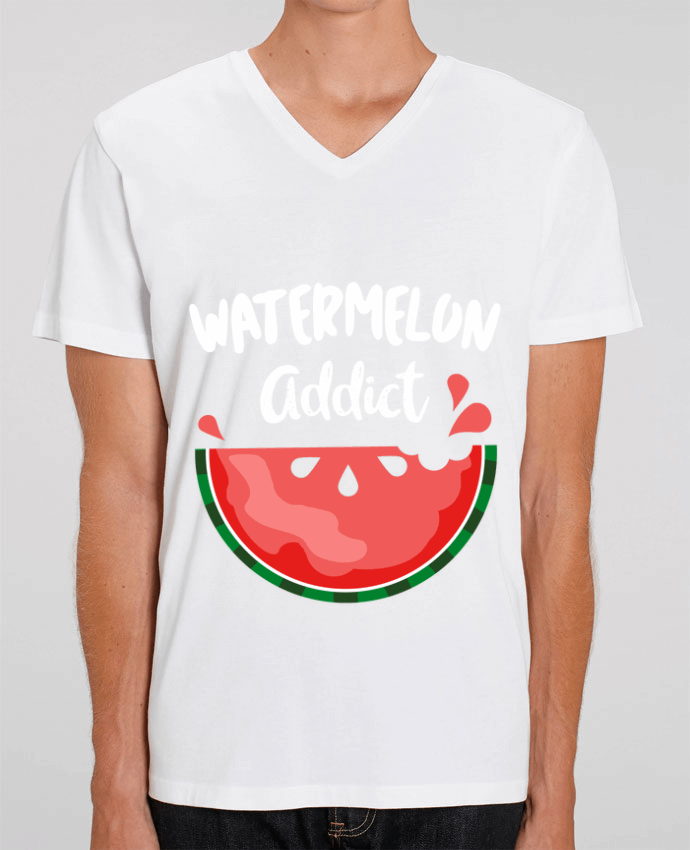 Camiseta Hombre Cuello V Stanley PRESENTER Watermelon addict por Bichette