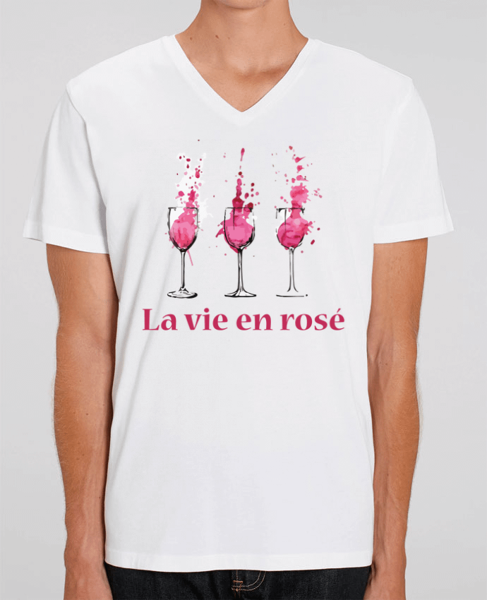 T-shirt homme La vie en rosé par tunetoo