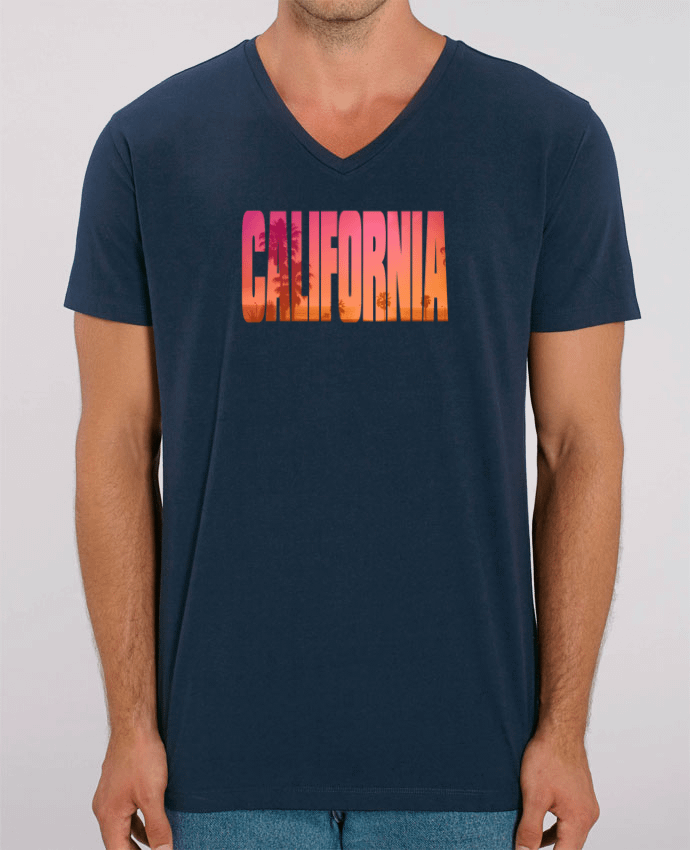 Men V-Neck T-shirt Stanley Presenter California by justsayin