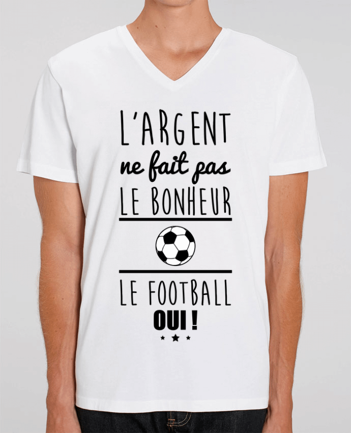 T-shirt homme L'argent ne fait pas le bonheur le football oui ! par Benichan