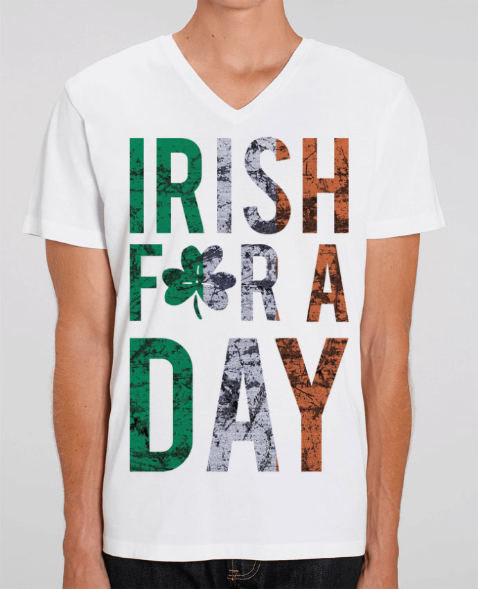 Camiseta Hombre Cuello V Stanley PRESENTER Irish for a day por tunetoo