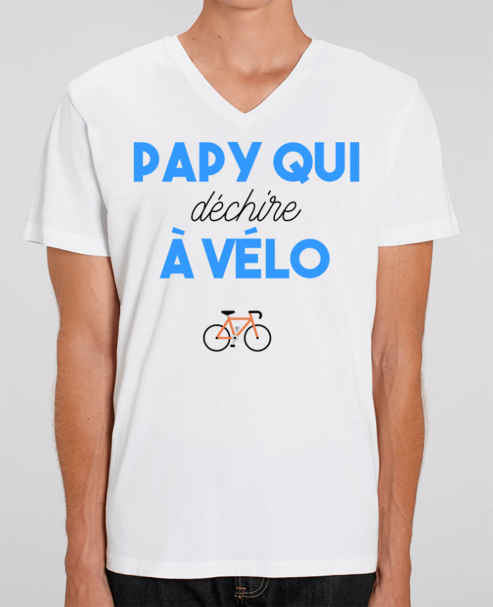 T-shirt homme Papy qui déchire à Vélo par tunetoo