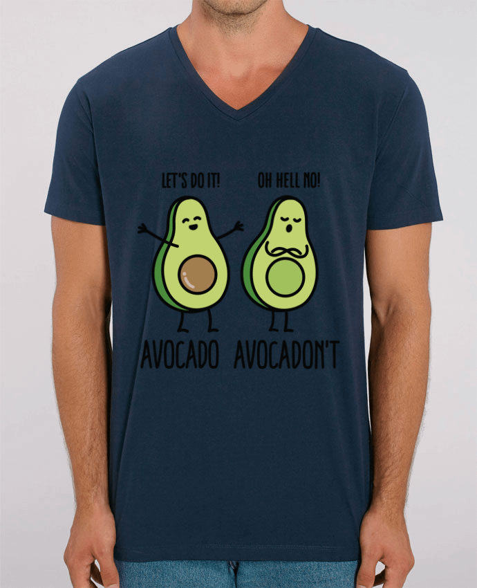Tee Shirt Homme Col V Stanley PRESENTER Avocado avocadont by LaundryFactory