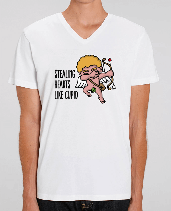 Men V-Neck T-shirt Stanley Presenter Stealing hearts like cupid by LaundryFactory