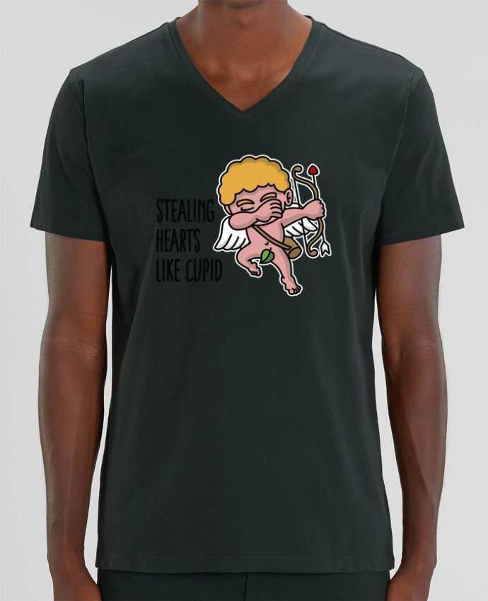 Camiseta Hombre Cuello V Stanley PRESENTER Stealing hearts like cupid por LaundryFactory