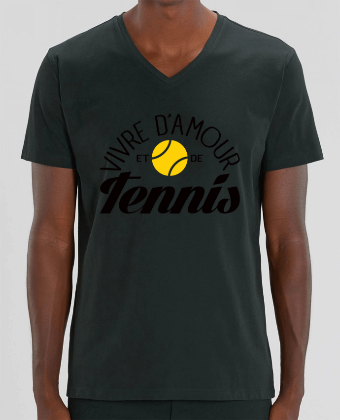 T-shirt homme Vivre d'Amour et de Tennis par Freeyourshirt.com