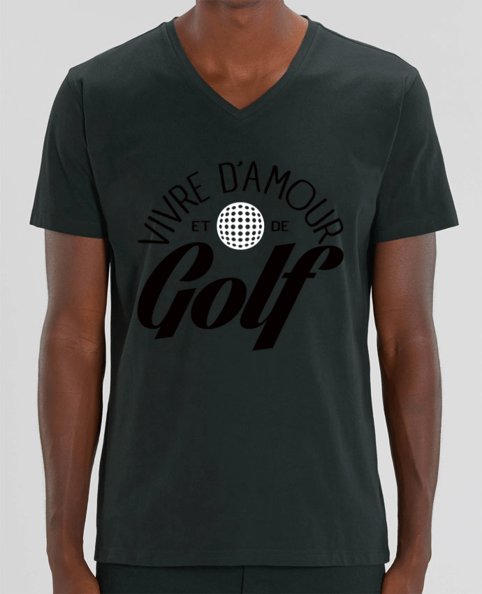 T-shirt homme Vivre d'Amour et de Golf par Freeyourshirt.com