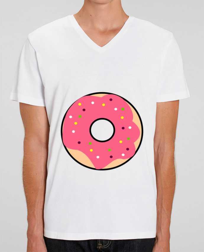 Camiseta Hombre Cuello V Stanley PRESENTER Donut Rose por K-créatif