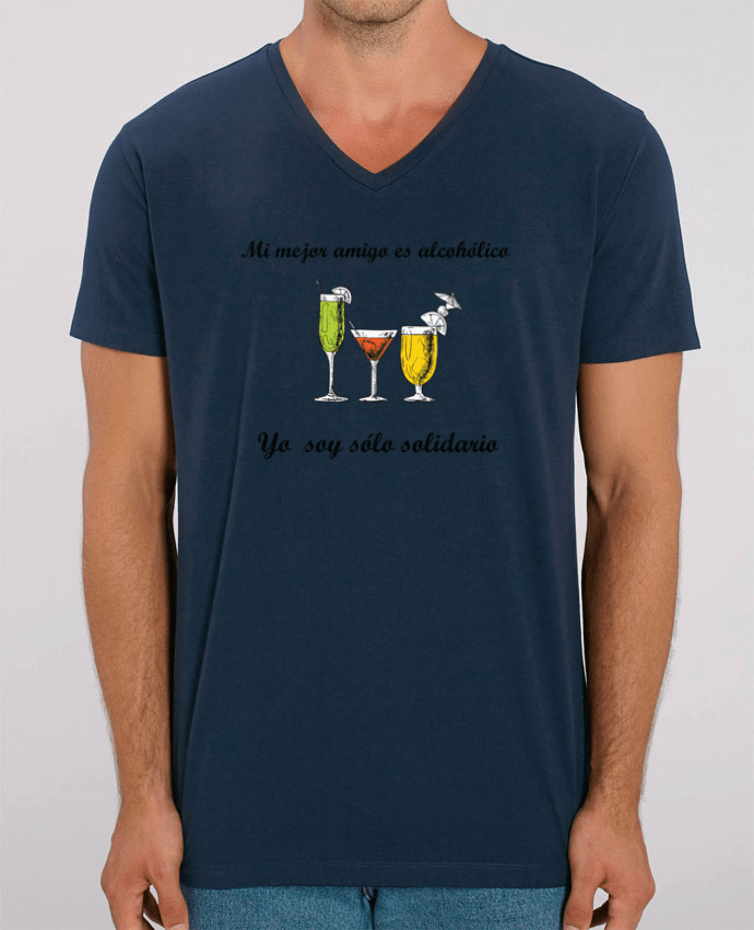 T-shirt homme Mi mejor amigo es alcohólico, yo soy sólo solidario par tunetoo