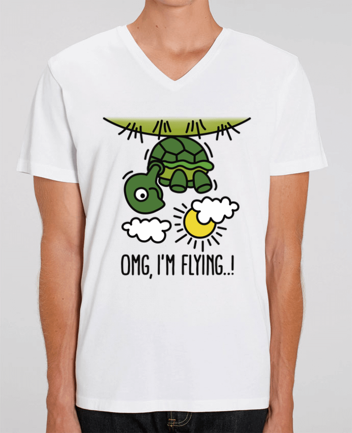 T-shirt homme OMG IM FLYING par LaundryFactory