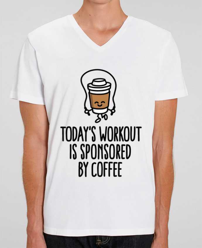 Tee Shirt Homme Col V Stanley PRESENTER WORKOUT COFFEE JUMP ROPE by LaundryFactory