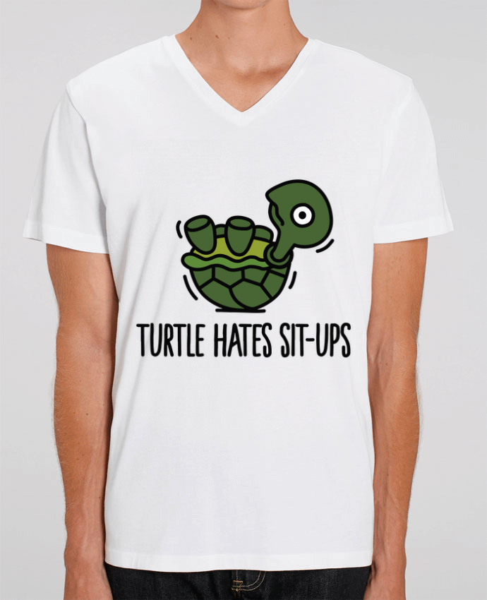 T-shirt homme TURTLE HATES SIT-UPS par LaundryFactory