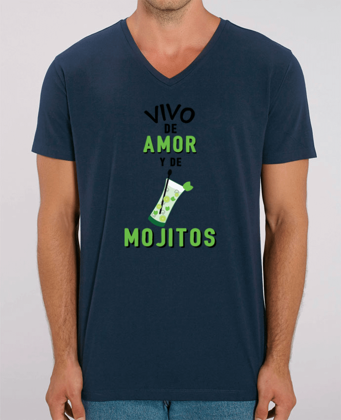 T-shirt homme Vivo de amor y de mojitos par tunetoo