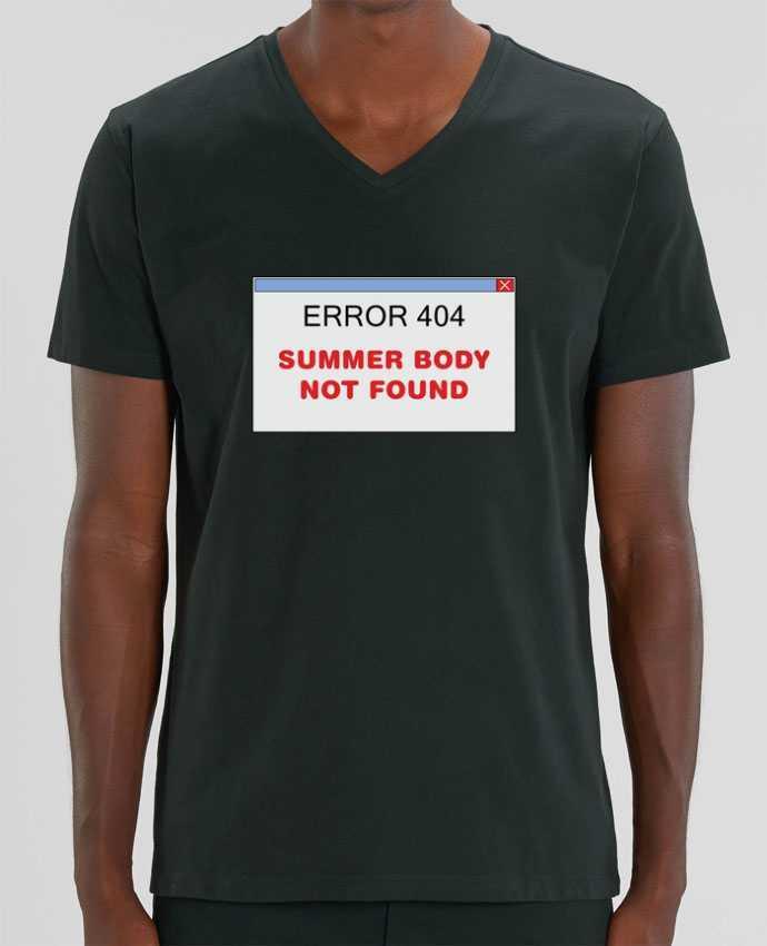 Tee Shirt Homme Col V Stanley PRESENTER Summer body not found by tunetoo