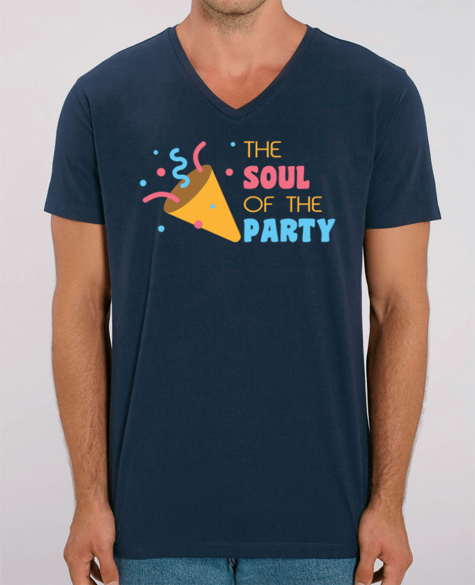 Men V-Neck T-shirt Stanley Presenter The soul of the byty by tunetoo