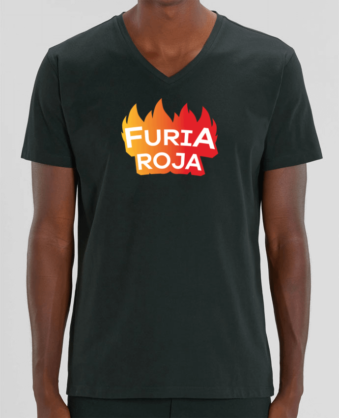 Men V-Neck T-shirt Stanley Presenter Furia Roja by tunetoo