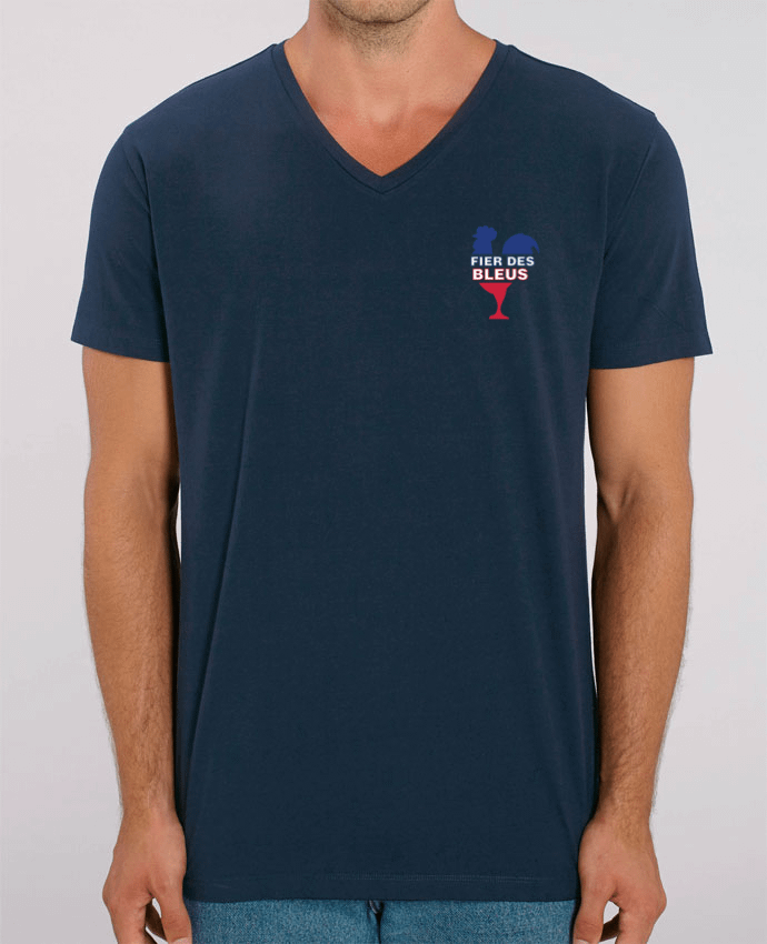 Camiseta Hombre Cuello V Stanley PRESENTER Fier des Bleus por tunetoo