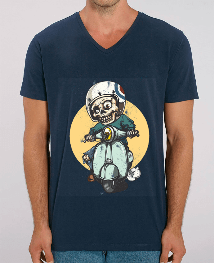 Camiseta Hombre Cuello V Stanley PRESENTER art design por omgraphiste