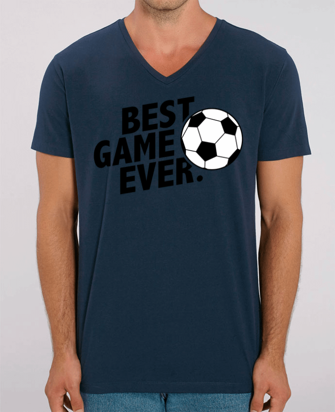 Men V-Neck T-shirt Stanley Presenter BEST GAME EVER Football by tunetoo