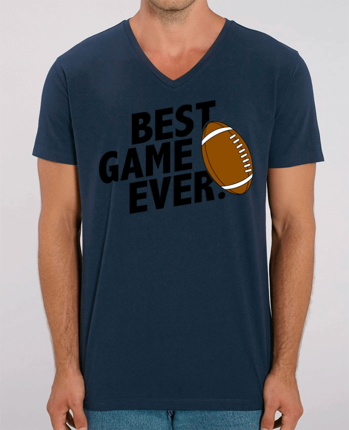 Men V-Neck T-shirt Stanley Presenter BEST GAME EVER Rugby by tunetoo