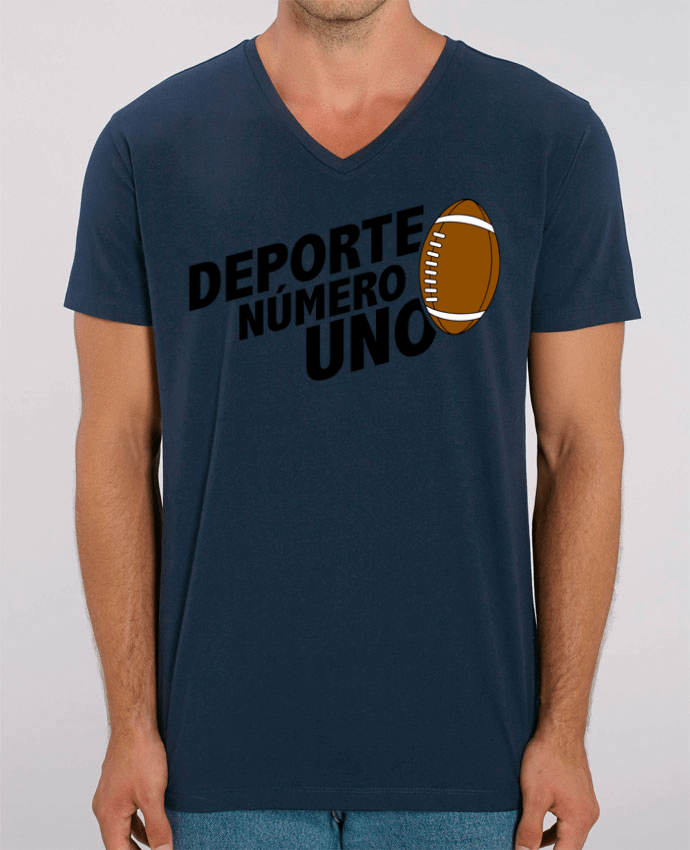 Tee Shirt Homme Col V Stanley PRESENTER Deporte Número Uno Rugby by tunetoo