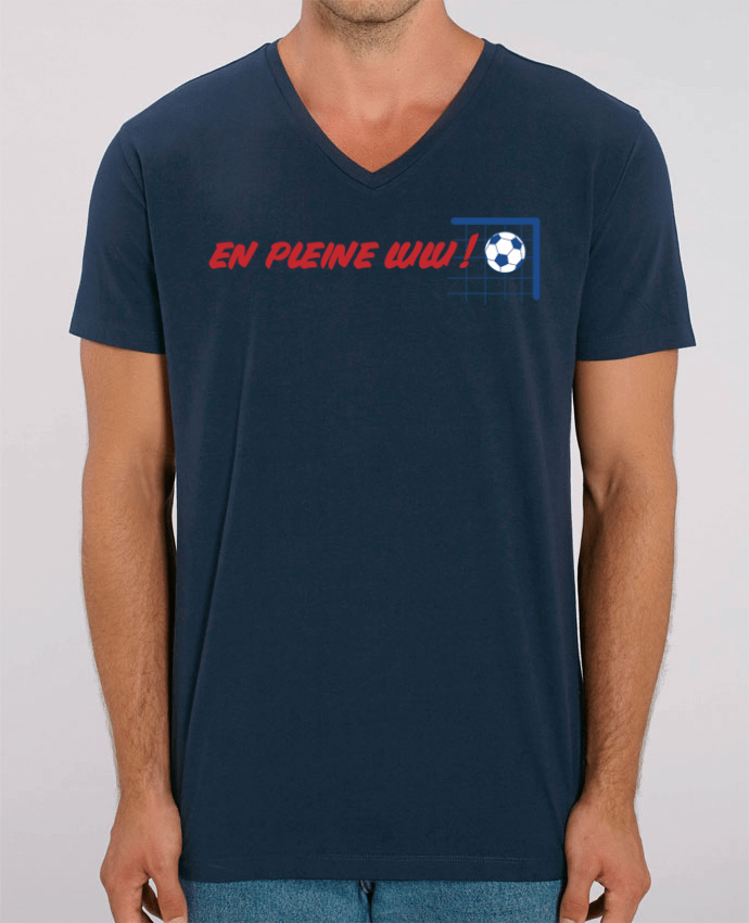 Men V-Neck T-shirt Stanley Presenter En pleine lulu ! by tunetoo