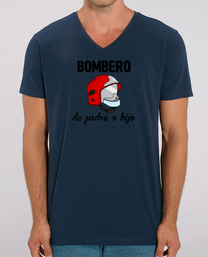 Tee Shirt Homme Col V Stanley PRESENTER Bombero de padre a hijo by tunetoo