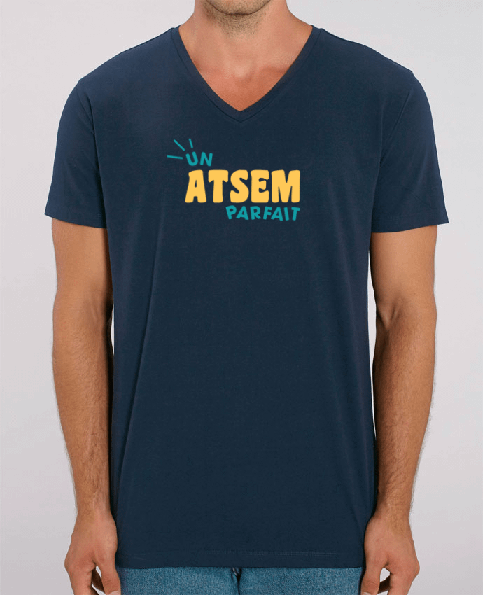 Men V-Neck T-shirt Stanley Presenter Atsem Parfait by tunetoo