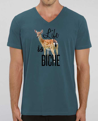T-shirt homme Life is a biche par tunetoo