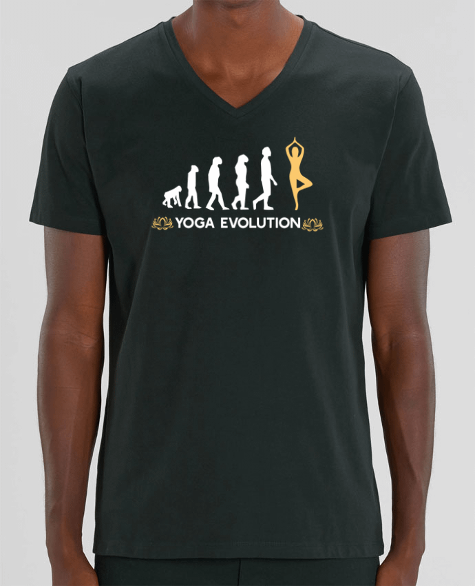 Camiseta Hombre Cuello V Stanley PRESENTER Yoga evolution por Original t-shirt