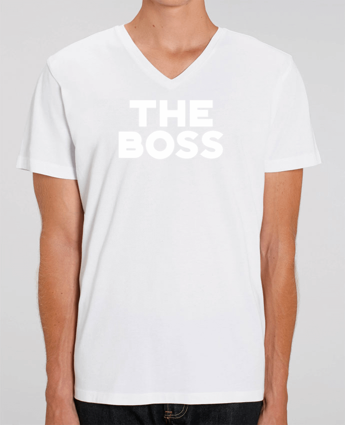 Men V-Neck T-shirt Stanley Presenter The Boss by Original t-shirt
