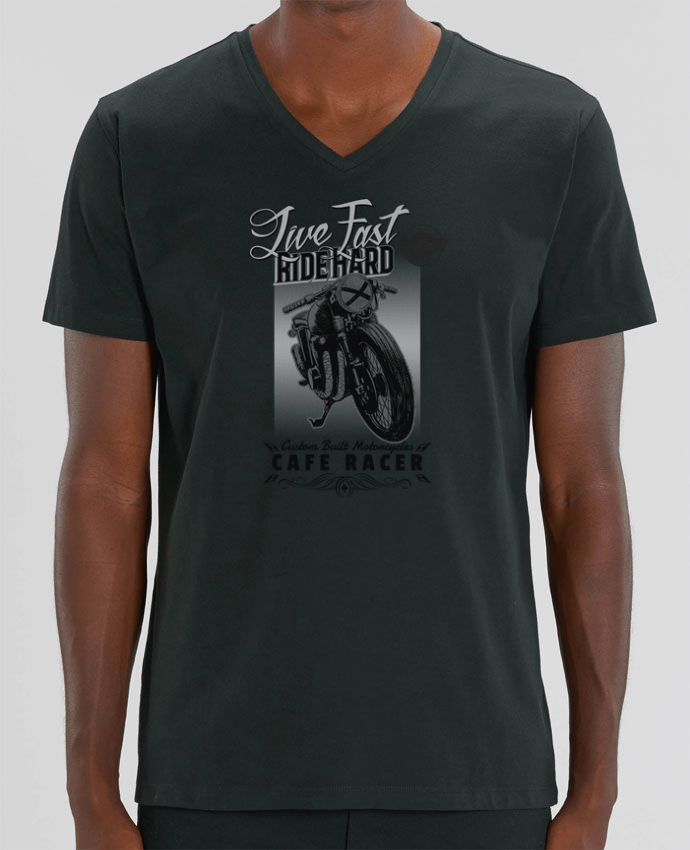 T-shirt homme Ride hard moto design par Original t-shirt