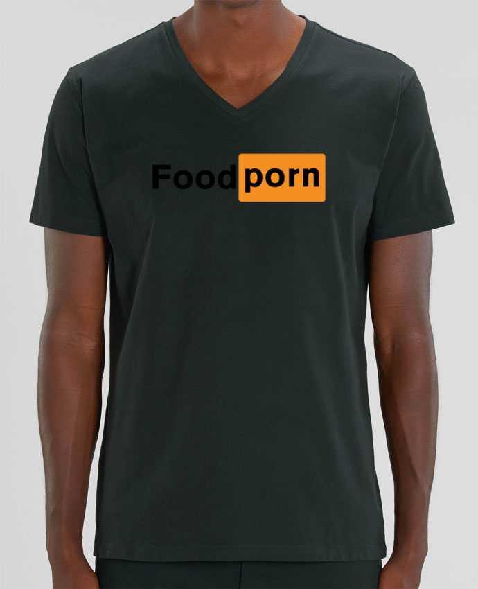 Camiseta Hombre Cuello V Stanley PRESENTER Foodporn Food porn por tunetoo