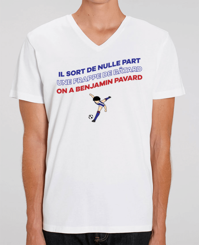 Tee Shirt Homme Col V Stanley PRESENTER Chanson Pavard by tunetoo