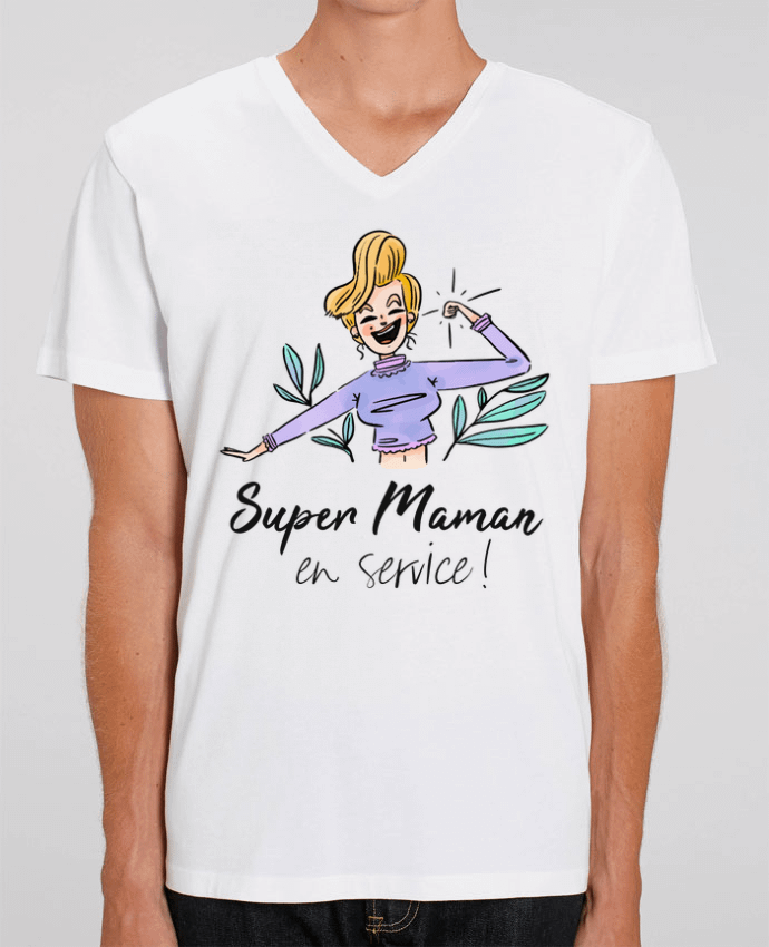 T-shirt homme Super Maman en service par ShoppingDLN