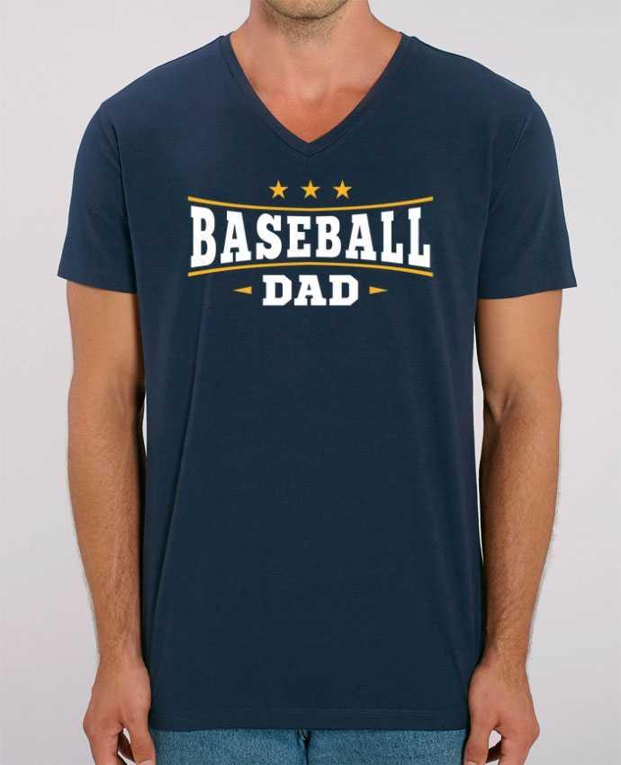Men V-Neck T-shirt Stanley Presenter Baseball Dad by Original t-shirt